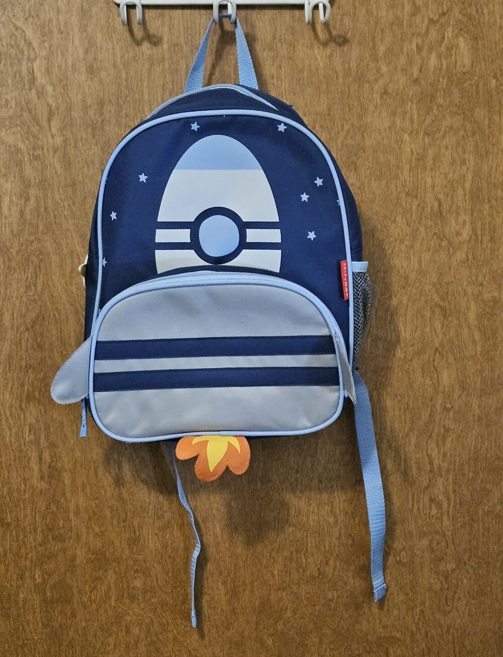 Skip Hop Kids Rocket Backpack - Navy and Light Blue